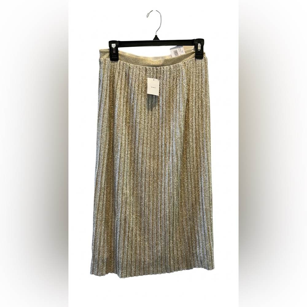 URBAN OUTFITTERS Kimchie Blue Gold Pleated Skirt M NWT